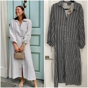 NWT Madison Mathews Kelly Maxi Dress Size XL Black & White.   13